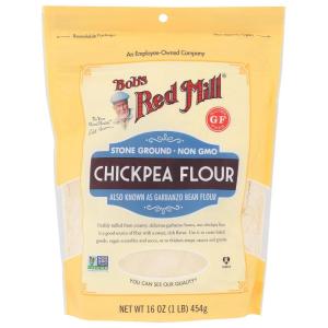 Bob’s Red Mill Chickpea Flour, 16oz (Pack of 4) – Non GMO, Vegan, Keto Friendly Friendly, Kosher(16 Ounce (Pack of 1))