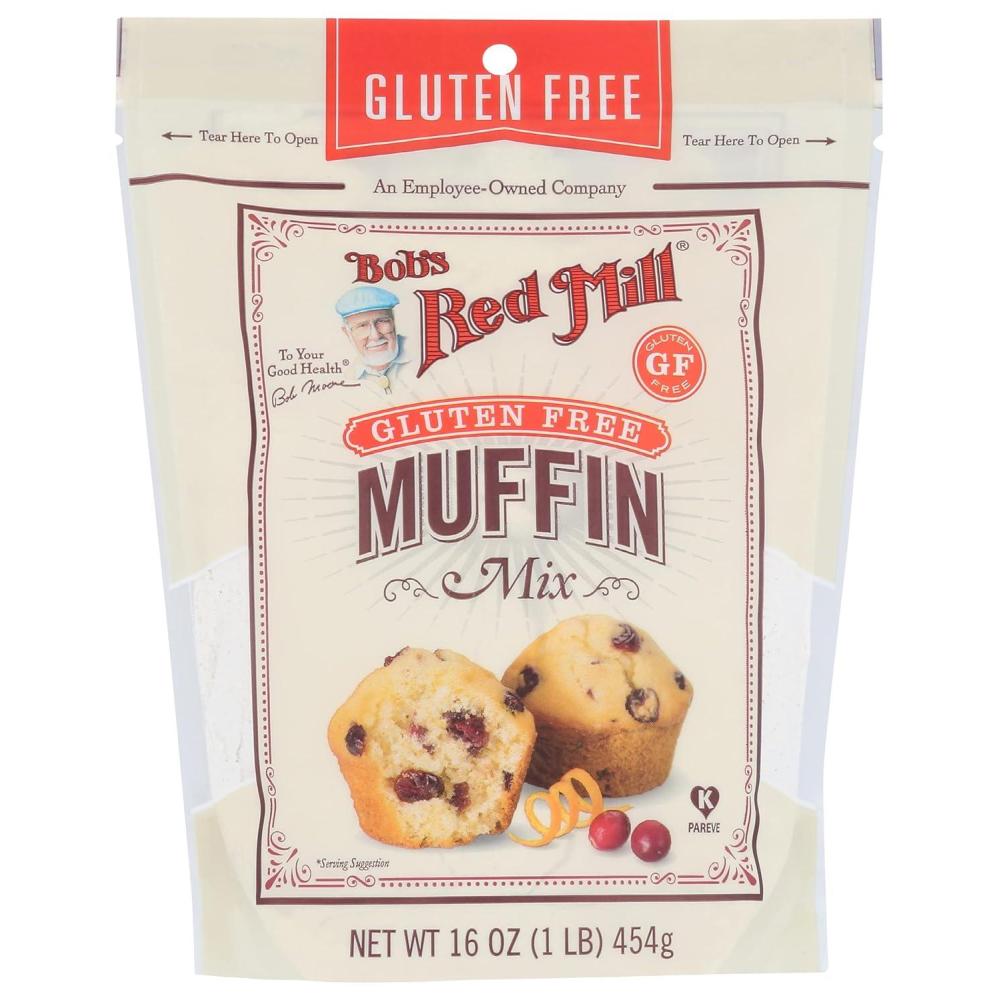 image:imageBobs Red Mill Gluten Free Muffin Mix 16oz Pack of 4  Gluten Free KosherCorn