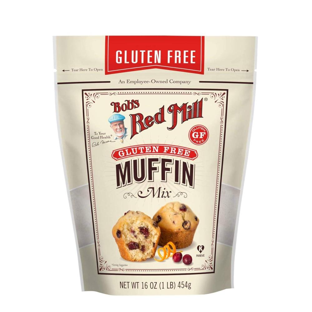 image:imageBobs Red Mill Gluten Free Muffin Mix 16oz Pack of 4  Gluten Free KosherCranberry