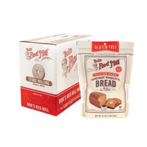 Bob’s Red Mill Gluten Free Homemade Wonderful Bread Mix, 16oz (Pack of 4) – Gluten Free, Kosher(16 Ounce (Pack of 4))
