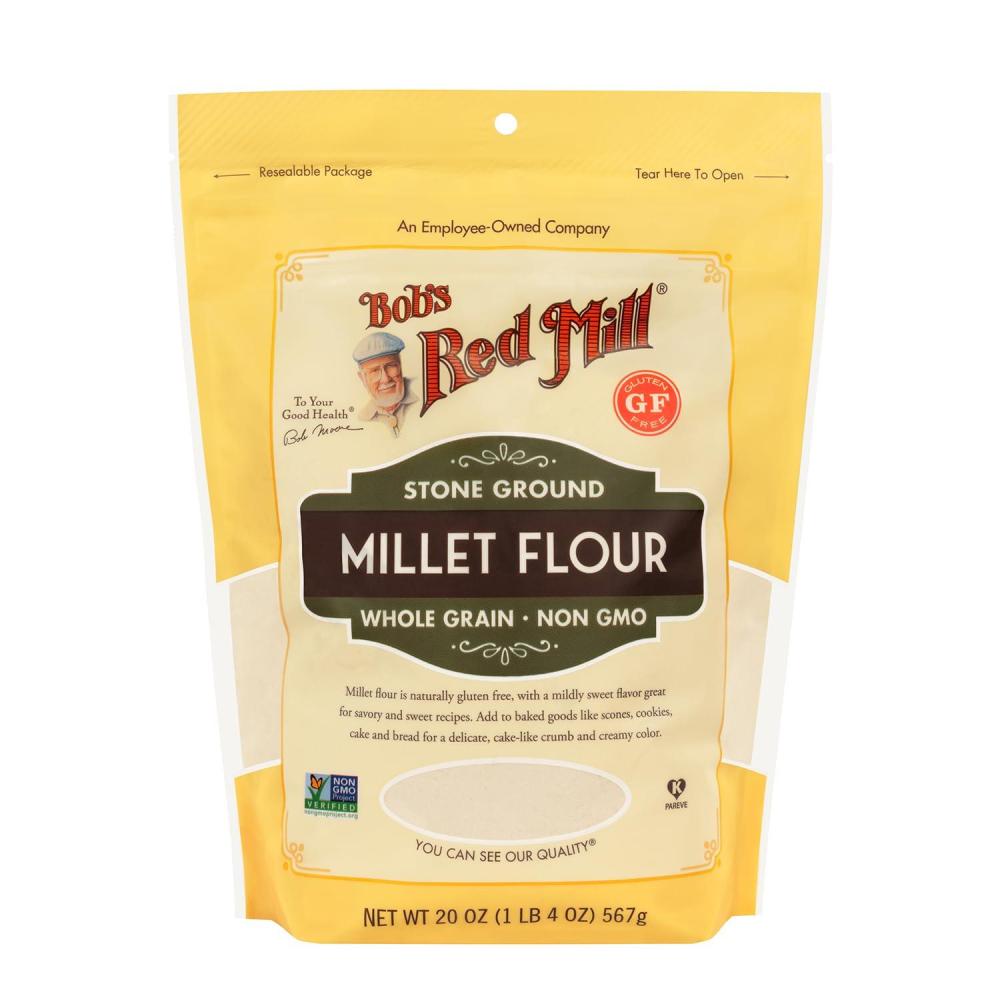 image:imageBobs Red Mill Stone Ground Whole Grain Millet Flour 20 Ounce Pack of 420 Ounce Pack of 1