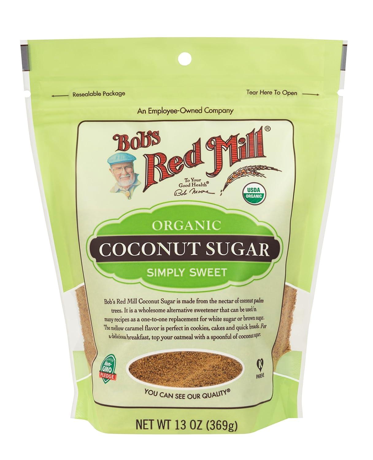 image:imageBobs Red Mill Organic Coconut Sugar 13oz Pack of 4 Non GMO Vegan Paleo Friendly Kosher52 Ounce Pack of 1
