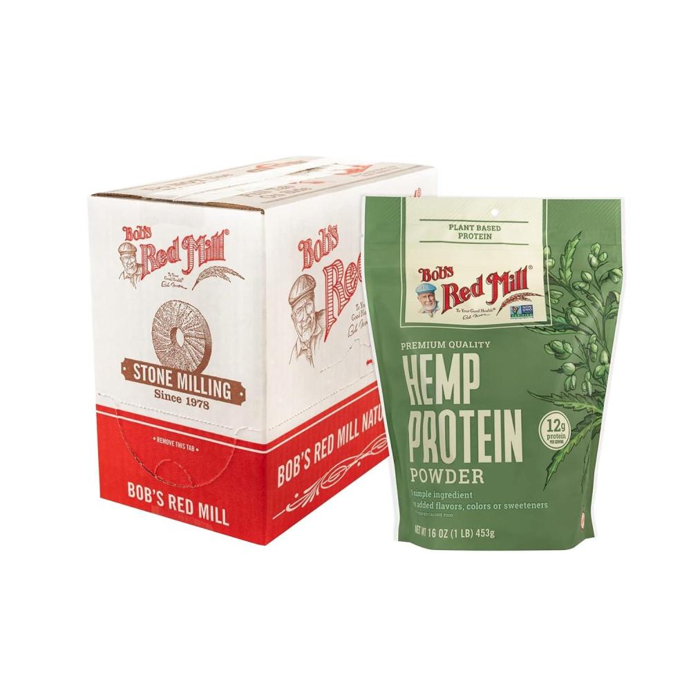 image:imageBobs Red Mill Hemp Protein Powder 16oz Pack of 4  Non GMO Vegan Paleo Friendly Keto Friendly Kosher1 Pound Pack of 4