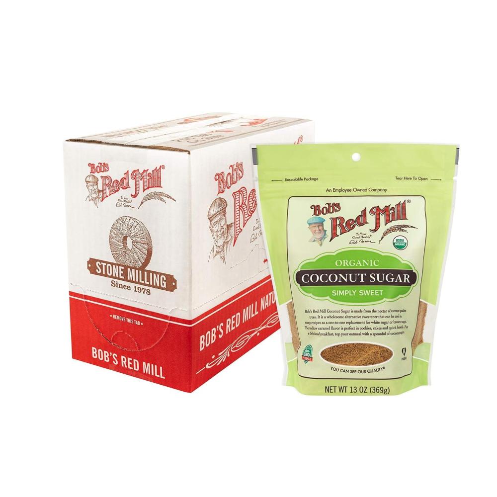 image:imageBobs Red Mill Organic Coconut Sugar 13oz Pack of 4  Non GMO Vegan Paleo Friendly Kosher52 Ounce Pack of 1