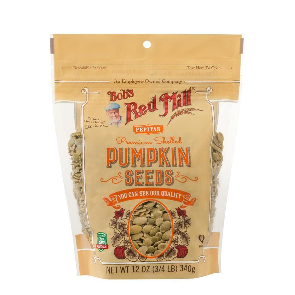 image:imageBobs Red Mill Organic Pumpkin Seeds 12oz Pack of 4 Non GMO Vegan Paleo Friendly Keto Friendly KosherUnsalted