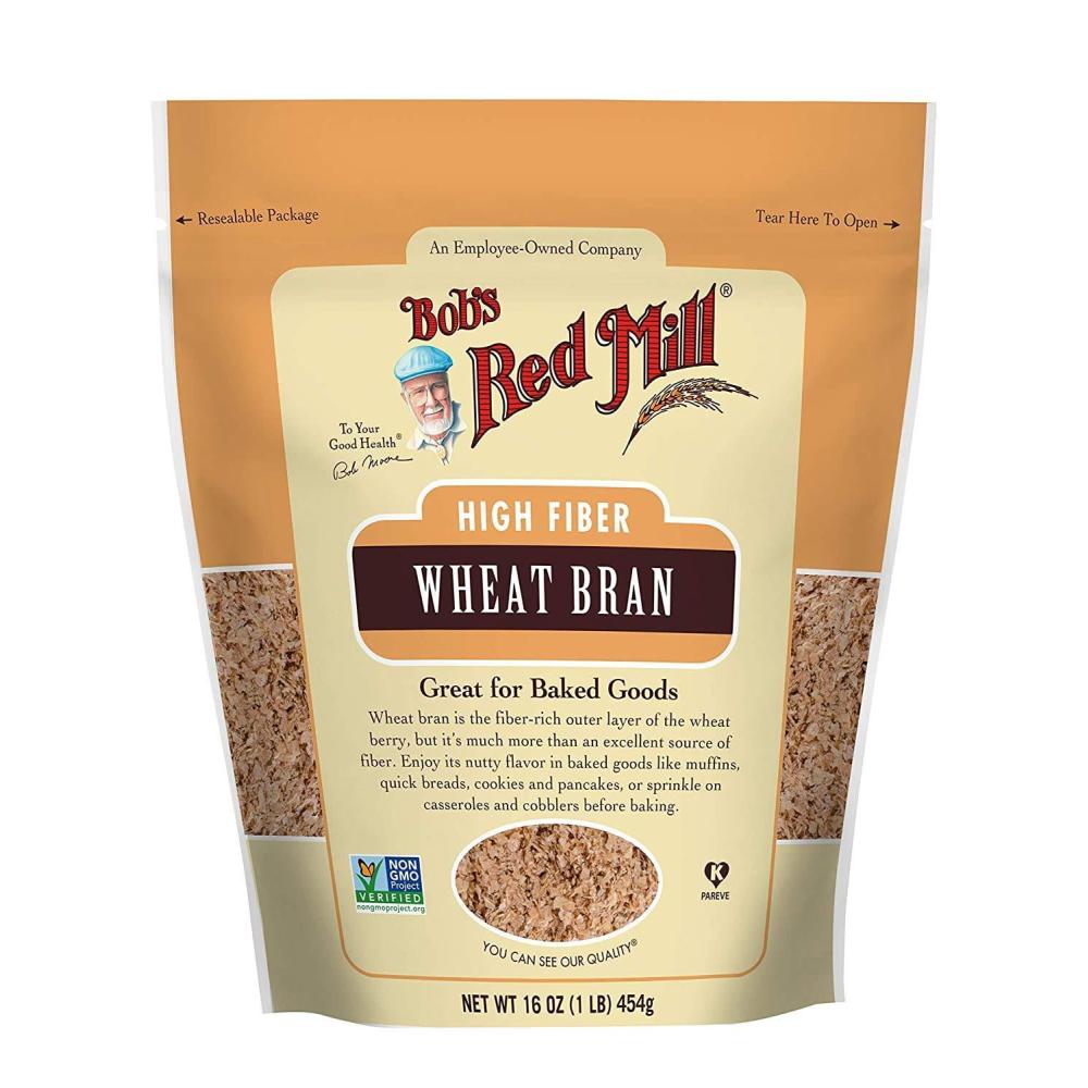 image:imageBobs Red Mill Wheat Bran 16oz Pack of 4  Non GMO Vegan Kosher1 Pound Pack of 3