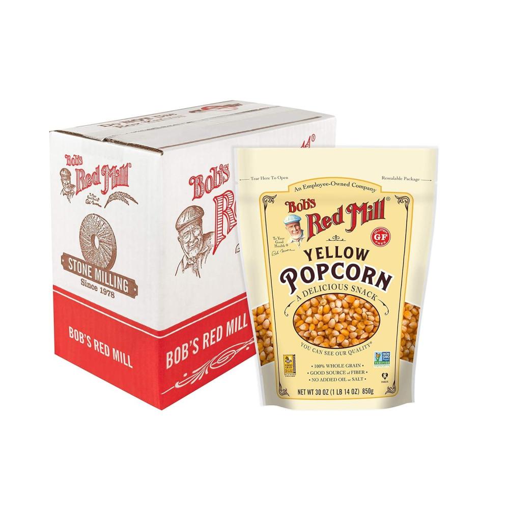 image:imageBobs Red Mill Yellow Popcorn 30oz Pack of 4  Non GMO Whole Grain Vegan Kosher30ounce Pack of 4
