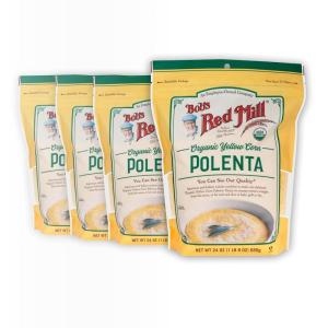 Bob’s Red Mill Organic Corn Grits / Polenta, 24oz (Pack of 4) – Vegan, Kosher(24 Ounce (Pack of 4))