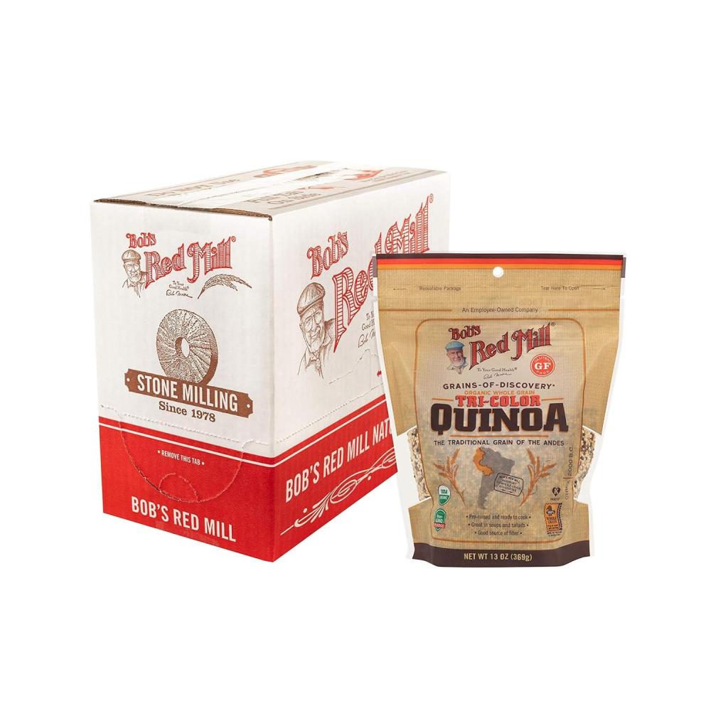 image:imageBobs Red Mill Organic TriColor Quinoa 26oz Pack of 4  Non GMO Whole Grain Vegan Kosher13 Ounce Pack Of 6