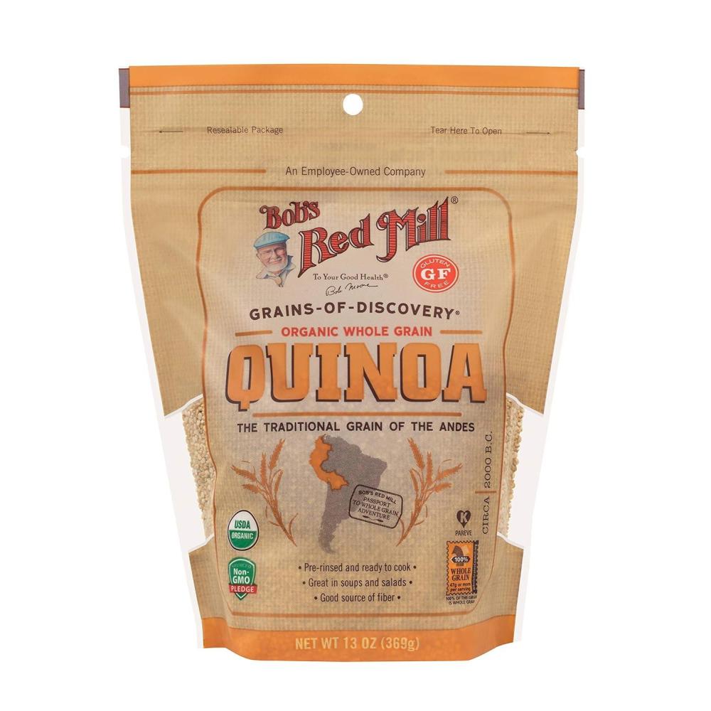 image:imageBobs Red Mill Organic White Quinoa  13 Ounce Pack of 1 Vegan Gluten Free Non GMO Complete Plant Protein Whole Grain13 Ounce Pack of 1