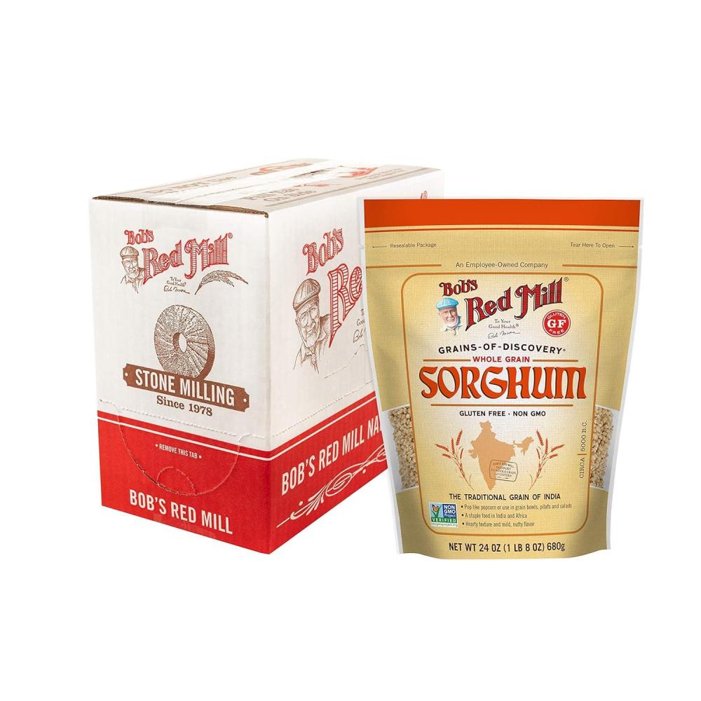 image:imageBobs Red Mill Sorghum Grain 24oz Pack of 4  Whole Grain Vegan KosherWhite Sorghum Grain