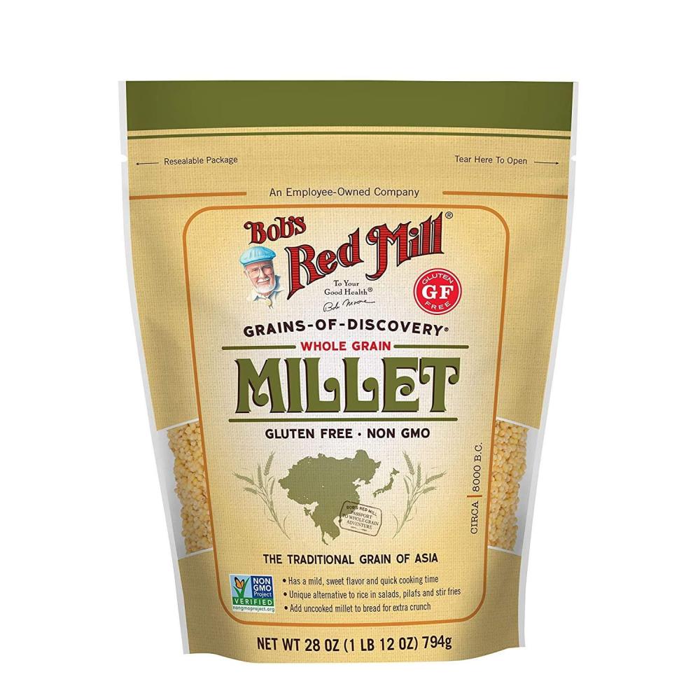 image:imageBobs Red Mill Whole Grain Millet 28oz Pack of 4  Whole Grain Vegan Kosher28 Ounce Pack of 3