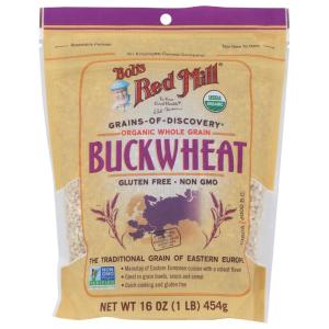 Bob’s Red Mill Organic Gluten Free Buckwheat Groats, 16oz (Pack of 4) – Non GMO, Whole Grain, Vegan, Kosher(16 Ounce (Pack of 1))