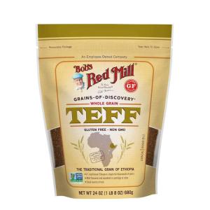 Bob’s Red Mill Whole Grain Teff, 24oz (Pack of 4) – Non GMO, Whole Grain, Vegan, Kosher(24 Ounce (Pack of 1))